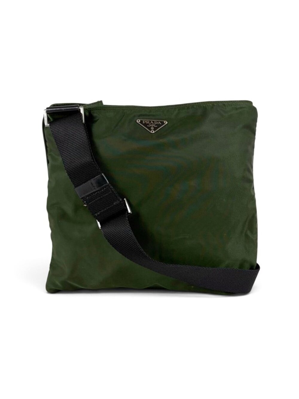 Prada Triangle Logo Cross Tessuto Nylon Crossbody